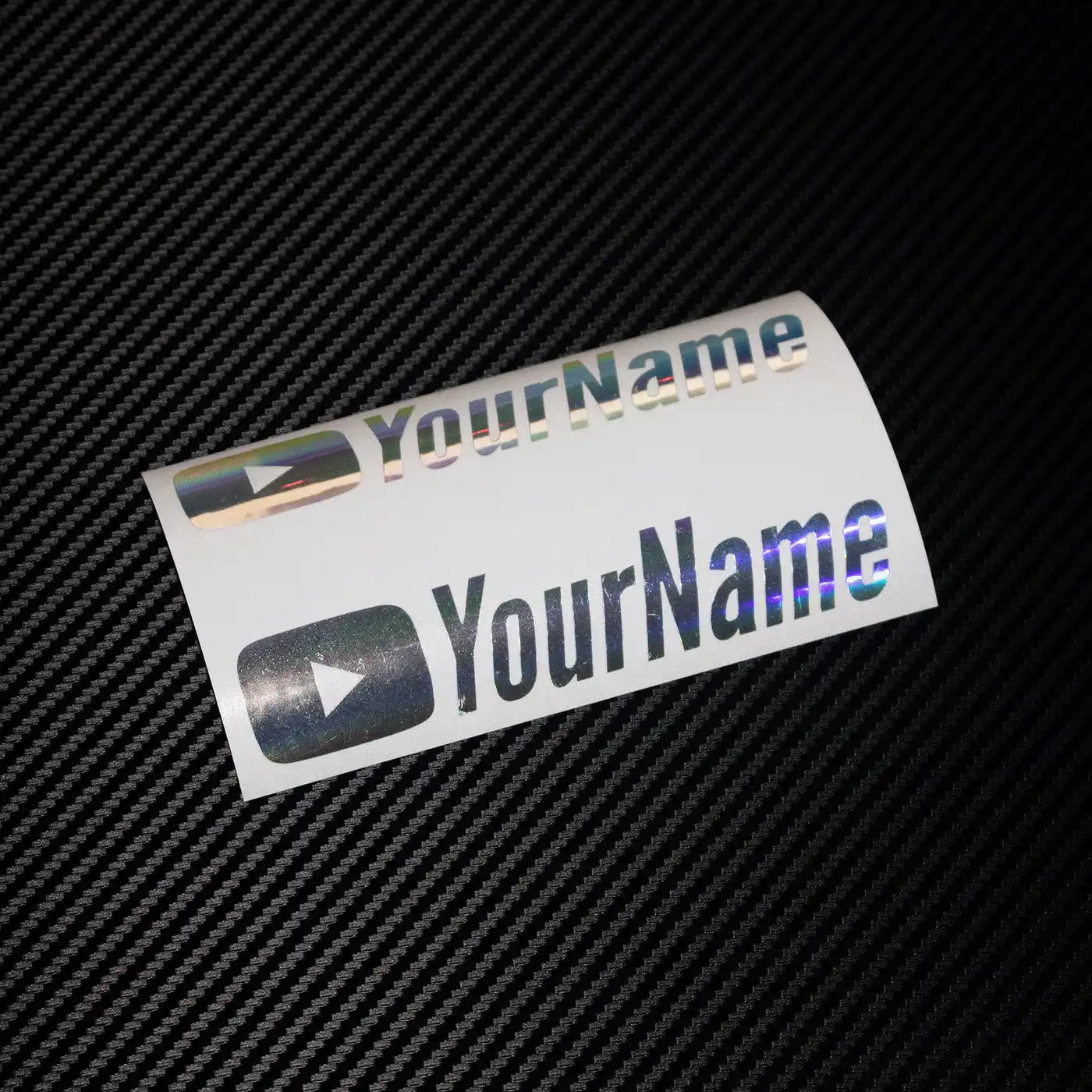 Youtube Social Media Tag – Chrome Finish (Pair)