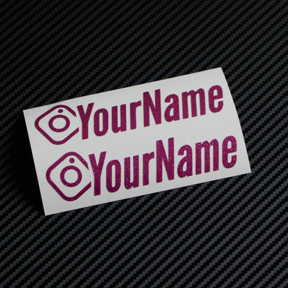 Instagram Social Media Tag (Pair)