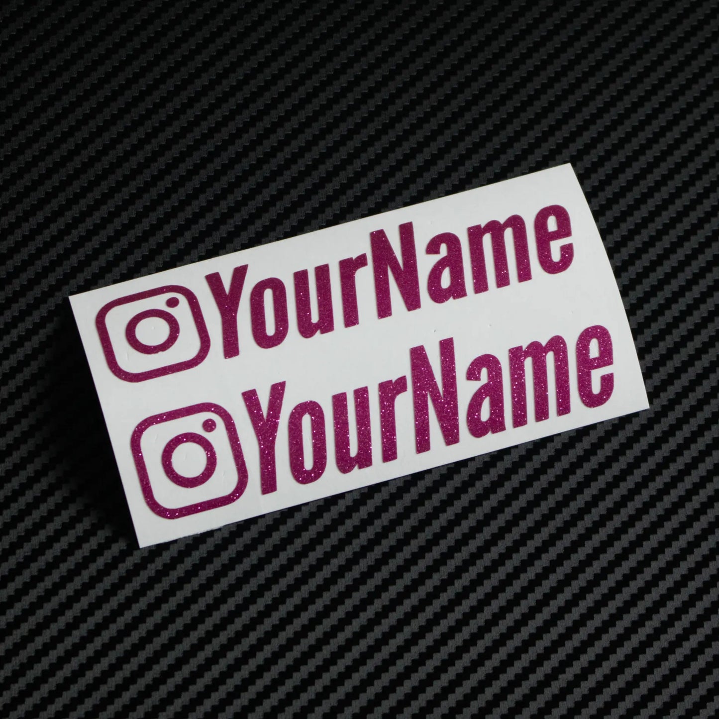 Instagram Social Media Tag (Glitter)