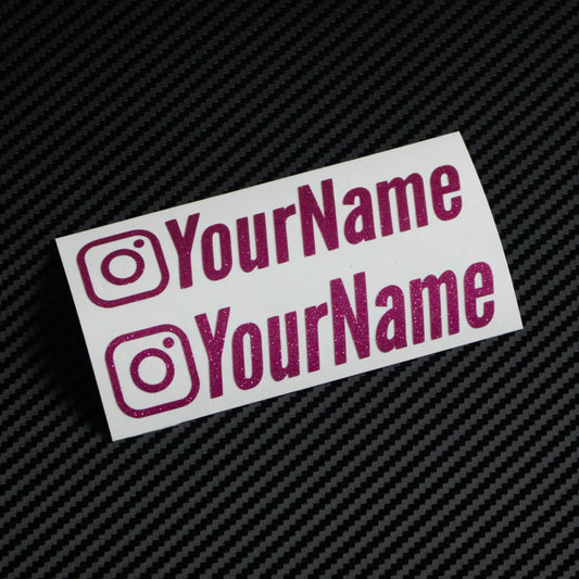 Instagram Social Media Tag (Glitter)