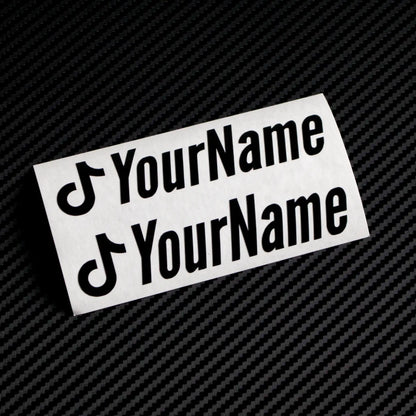 TikTok Handle Decal (Pair)