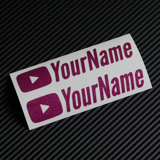 Youtube Social Media Tag Glitter